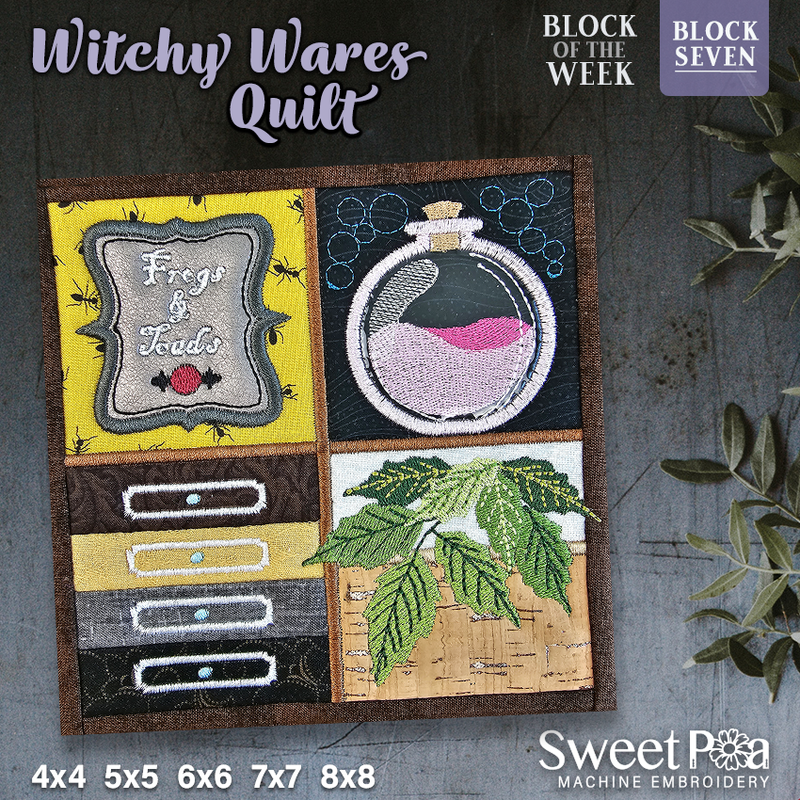 witchy wares halloween bow block 7
