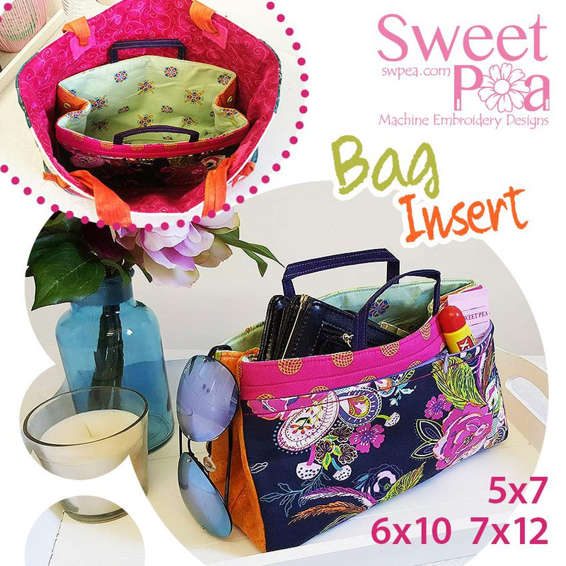 Bag Insert - Applique Machine Embroidery Design