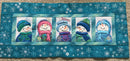 Let it Snow Table Runner 5x7 6x10 8x12 - Sweet Pea