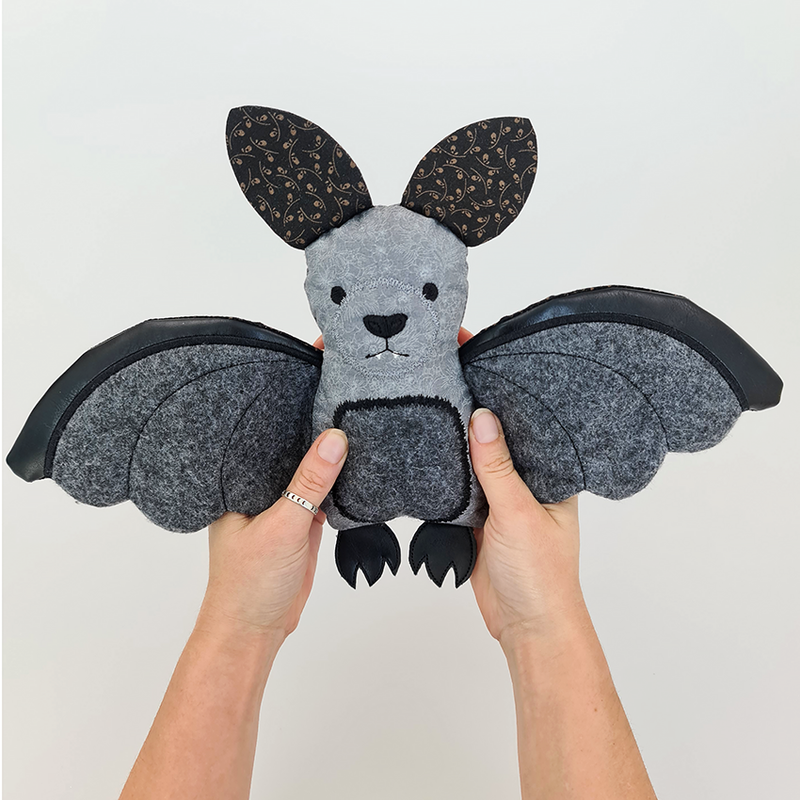 ITH Machine Embroidery Design - Batty Stuffie