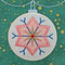 Bauble Placemat 4x4 5x5 6x6 7x7 - Sweet Pea In The Hoop Machine Embroidery Design