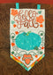 Hello Fall/Autumn Flag 5x7 6x10 7x12 - Sweet Pea In The Hoop Machine Embroidery Design hoop machine embroidery designs, embroidery patterns, embroidery set, embroidery appliqué, hoop embroidery designs, small hoop designs, the best in the hoop machine embroidery designs, the best in the hoop sewing and embroidery designs