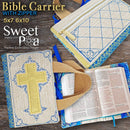 Bible Carrier with Zipper 5x7 6x10 - Sweet Pea