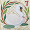BOW Twelve Days of Christmas Quilt Block 7 - Sweet Pea In The Hoop Machine Embroidery Design