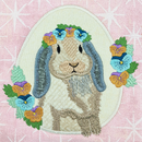 BOW Easter Quilt - Block 8 - Sweet Pea In The Hoop Machine Embroidery Design
