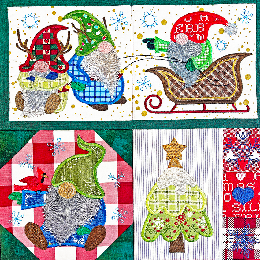 Silly Season Shenanigans Quilt 4x4 5x5 6x6 7x7 In the hoop machine embroidery designs