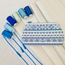Geometric Pouch Supply Kit - Sweet Pea In The Hoop Machine Embroidery Design