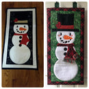 Snowman Wall Hanging or Table Runner 5x7 6x10 8x12 - Sweet Pea