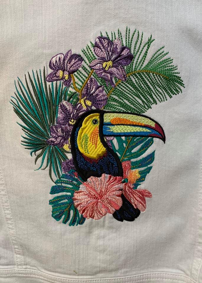 Toucan and Hibiscus Embroidery Set - Sweet Pea Australia In the hoop machine embroidery designs. in the hoop project, in the hoop embroidery designs, craft in the hoop project, diy in the hoop project, diy craft in the hoop project, in the hoop embroidery patterns, design in the hoop patterns, embroidery designs for in the hoop embroidery projects, best in the hoop machine embroidery designs perfect for all hoops and embroidery machines