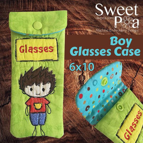 Boy glasses case 6x10 - Sweet Pea