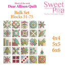 Bulk Dear Allison blocks 51-75 - Sweet Pea