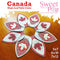Canada maple leaf table centre 5x7 6x10 7x12 - Sweet Pea