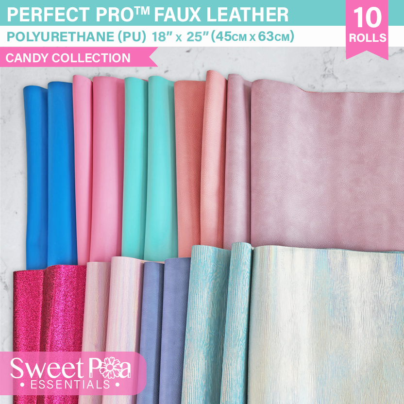 Perfect Pro™ Faux Leather - Candy Collection In the hoop machine embroidery designs