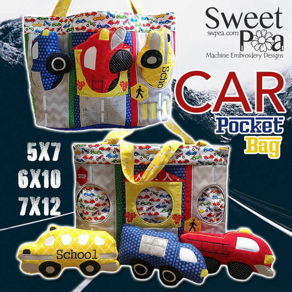 Car pocket bag 5x7 6x10 and 7x12 - Sweet Pea
