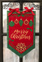 Happy Holidays or Merry Christmas Flag 5x7 6x10 7x12 - Sweet Pea In The Hoop Machine Embroidery Design hoop machine embroidery designs, embroidery patterns, embroidery set, embroidery appliqué, hoop embroidery designs, small hoop designs, the best in the hoop machine embroidery designs, the best in the hoop sewing and embroidery designs