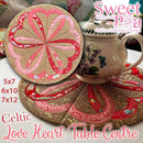 Celtic Love Heart Table Centre 5x7 6x10 7x12 - Sweet Pea