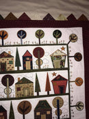 Houses Quilt 5x7 6x10 - Sweet Pea
