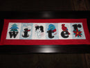 Winter Flag or Table Runner 4x4 5x7 6x10 8x12 - Sweet Pea