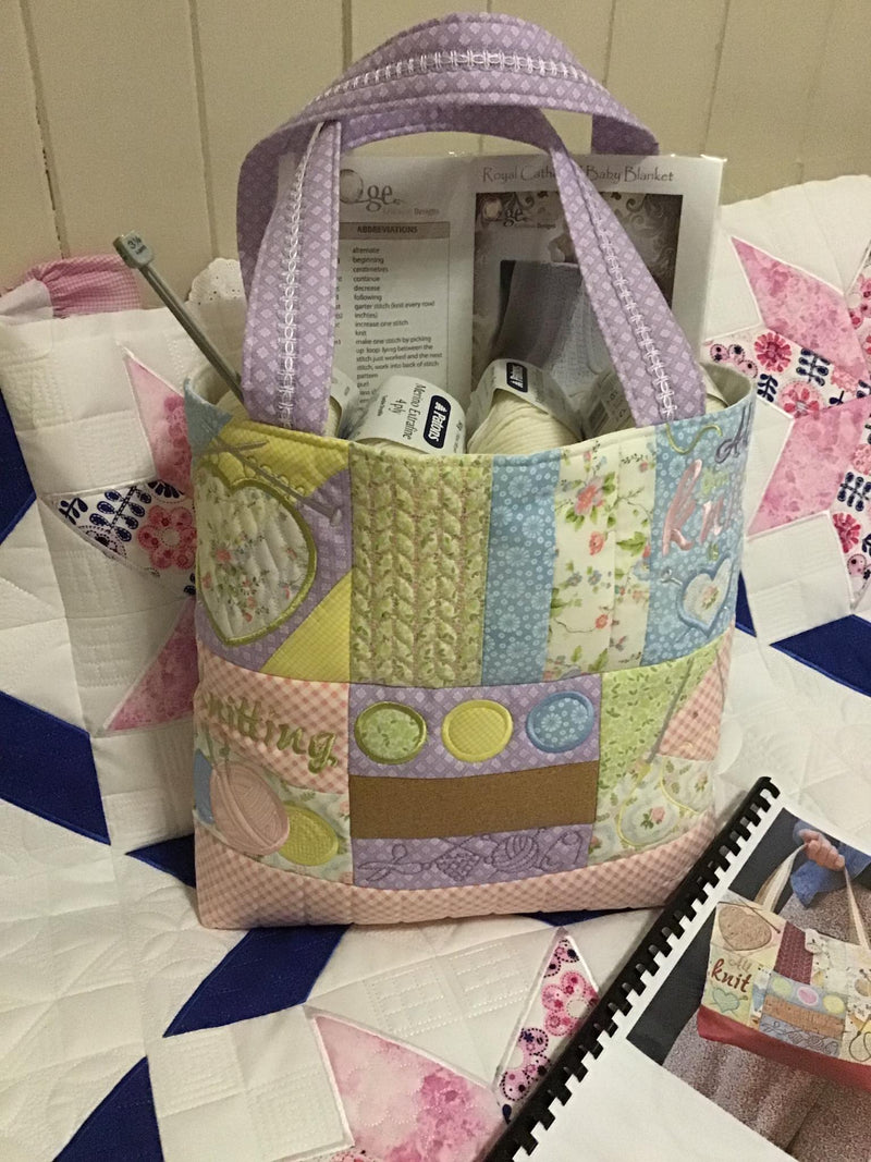 Quilted Patchwork Tote Bag 4x4 5x5 6x6