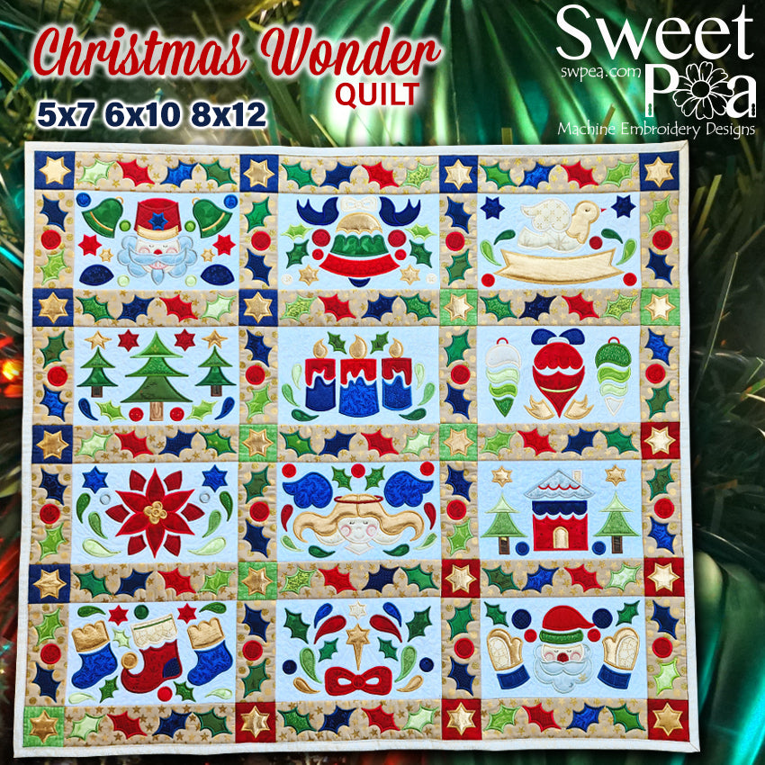 BOW Christmas Wonder Mystery Quilt Bulk Pack - Sweet Pea Australia In the hoop machine embroidery designs. in the hoop project, in the hoop embroidery designs, craft in the hoop project, diy in the hoop project, diy craft in the hoop project, in the hoop embroidery patterns, design in the hoop patterns, embroidery designs for in the hoop embroidery projects, best in the hoop machine embroidery designs perfect for all hoops and embroidery machines