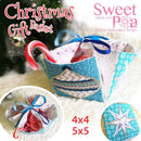 Christmas gift basket in the hoop 4x4 5x5 - Sweet Pea