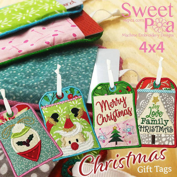 Christmas Gift Tags 4x4 - Sweet Pea