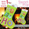 Christmas stocking ho ho ho 6x10 7x12 and 9.5x14 - Sweet Pea
