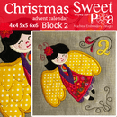 Christmas Advent Calendar Block 2 4x4 5x5 6x6 - Sweet Pea