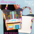 Cinema Front Tote Bag 6x10 7x12 9.5x14 - Sweet Pea