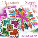 Cleopatra's fan quilt 4x4 5x5 6x6 7x7 - Sweet Pea