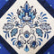 Delft Inspired Table Runner or Hanger 4x4 5x5 6x6 7x7 - Sweet Pea