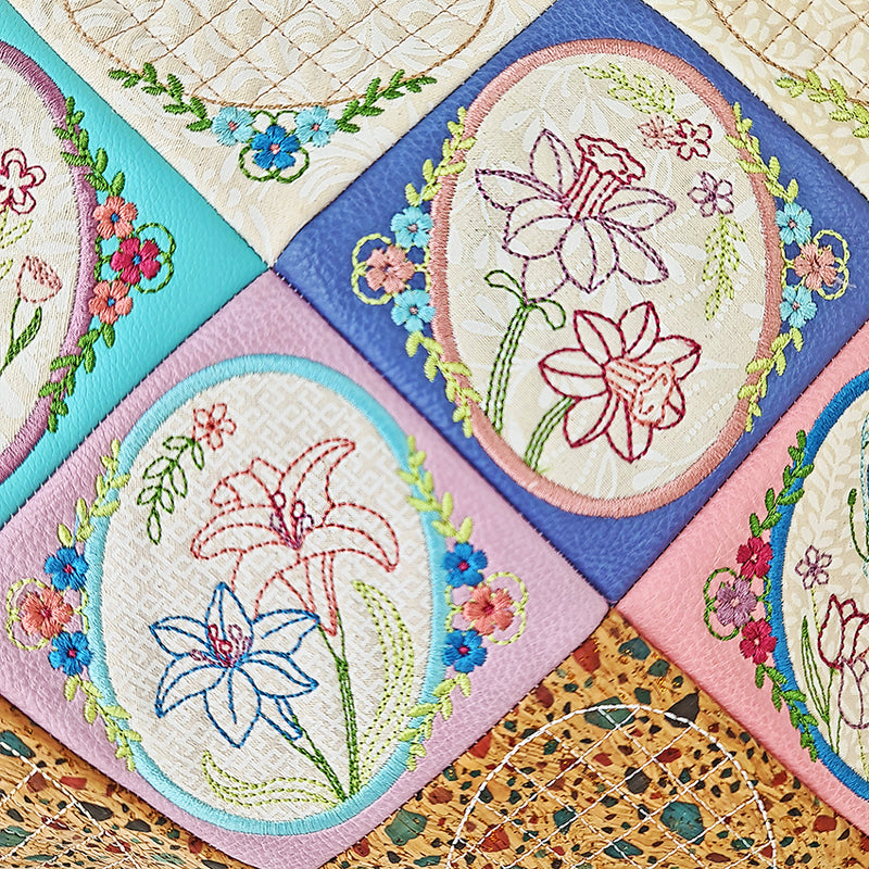 Embroidery Design ITH - Easter Redwork Basket