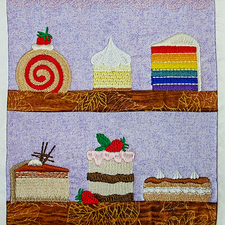 Sweet Pea Patisserie Quilt 4x4 5x5 6x6 7x7 In the hoop machine embroidery designs