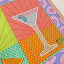 Cocktail Table Runner 5x7 6x10 7x12 - Sweet Pea In The Hoop Machine Embroidery Design