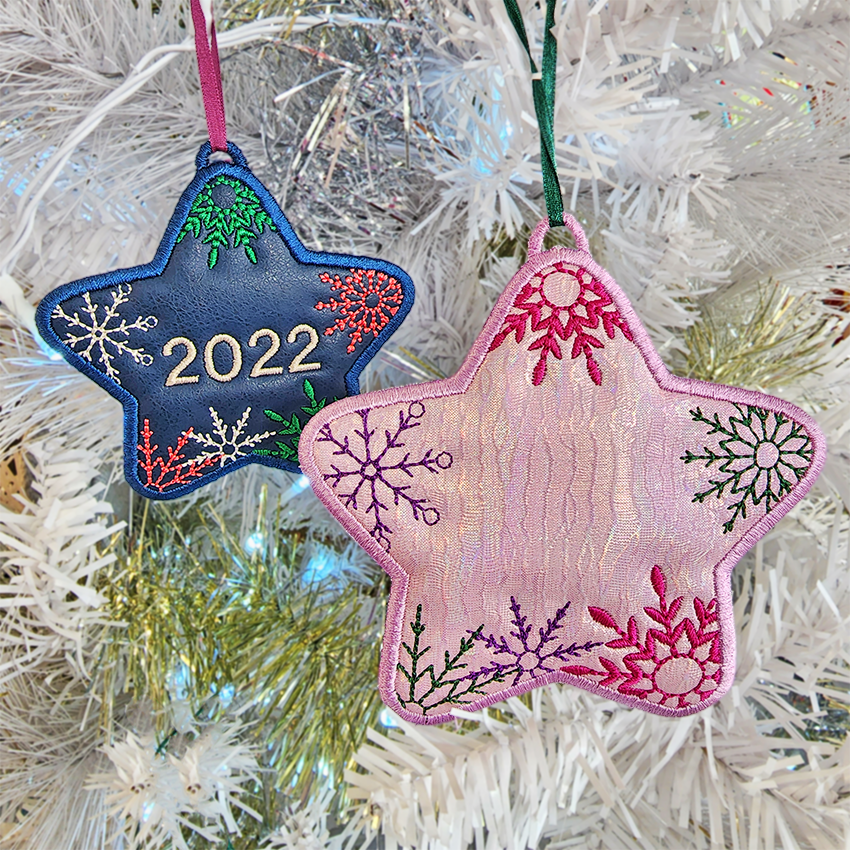 Make It Personal Ornament Set 4x4 5x5 In the hoop machine embroidery designs