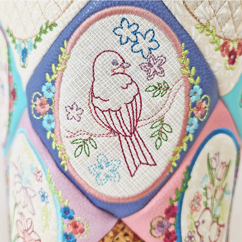 Embroidery Design ITH - Easter Redwork Basket