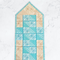 Quilted Cross Table Runner 4x4 5x5 6x6 7x7 and 8x8 - Sweet Pea In The Hoop Machine Embroidery Design