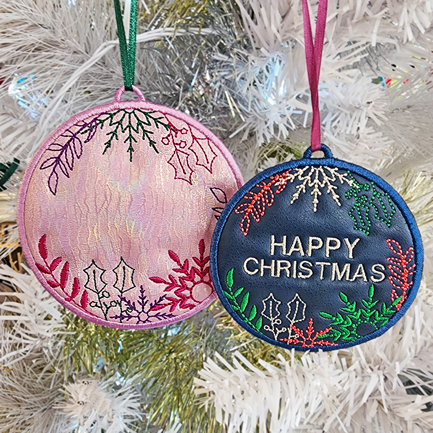 Make It Personal Ornament Set 4x4 5x5 In the hoop machine embroidery designs