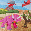 Dinosaur in the Cretaceous (Floating) Quilt 5x7 - Sweet Pea