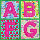 All-Round Alphabet Blocks & Quilt 4x4 5x5 6x6 7x7 8x8 - Sweet Pea In The Hoop Machine Embroidery Design