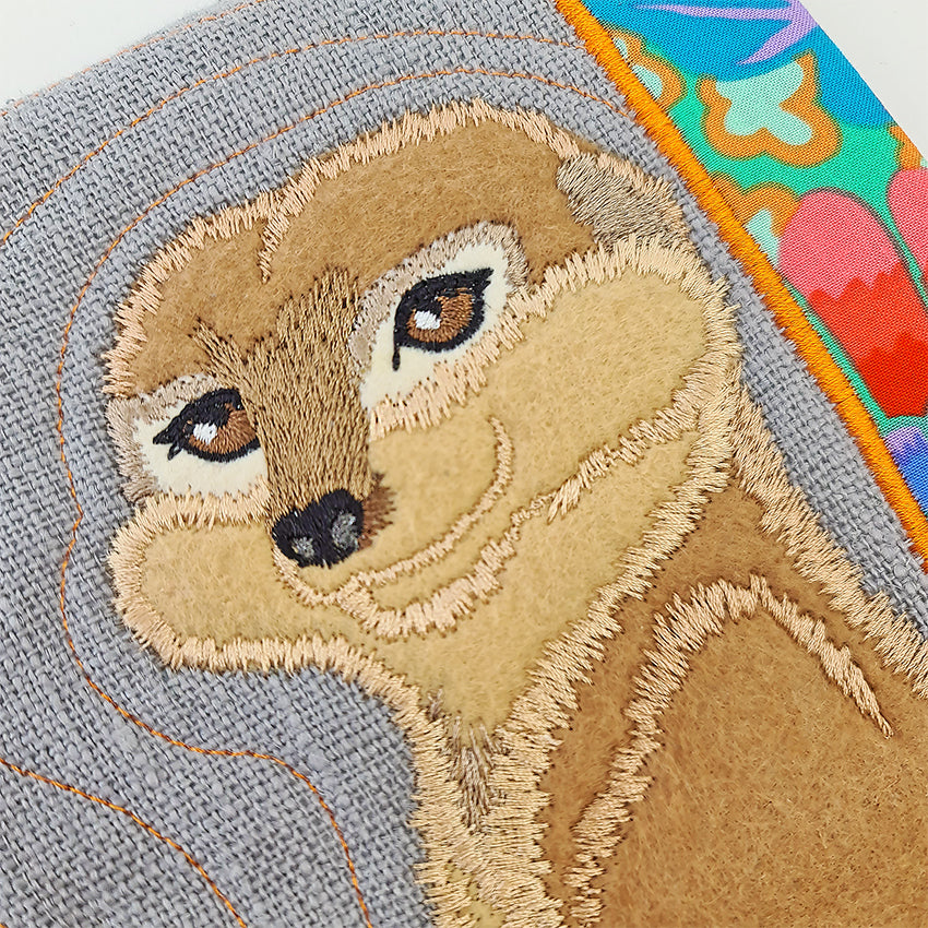 Meerkat Add-on Block or Mug Rug 5x7 6x10 and 7x12 - Sweet Pea Australia In the hoop machine embroidery designs. in the hoop project, in the hoop embroidery designs, craft in the hoop project, diy in the hoop project, diy craft in the hoop project, in the hoop embroidery patterns, design in the hoop patterns, embroidery designs for in the hoop embroidery projects, best in the hoop machine embroidery designs perfect for all hoops and embroidery machines