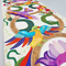 Feather Jungle Table Runner 5x7 6x10 7x12 - Sweet Pea In The Hoop Machine Embroidery Design