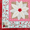 Poinsettia Blocks/Quilt 4x4 5x5 6x6 7x7 - Sweet Pea