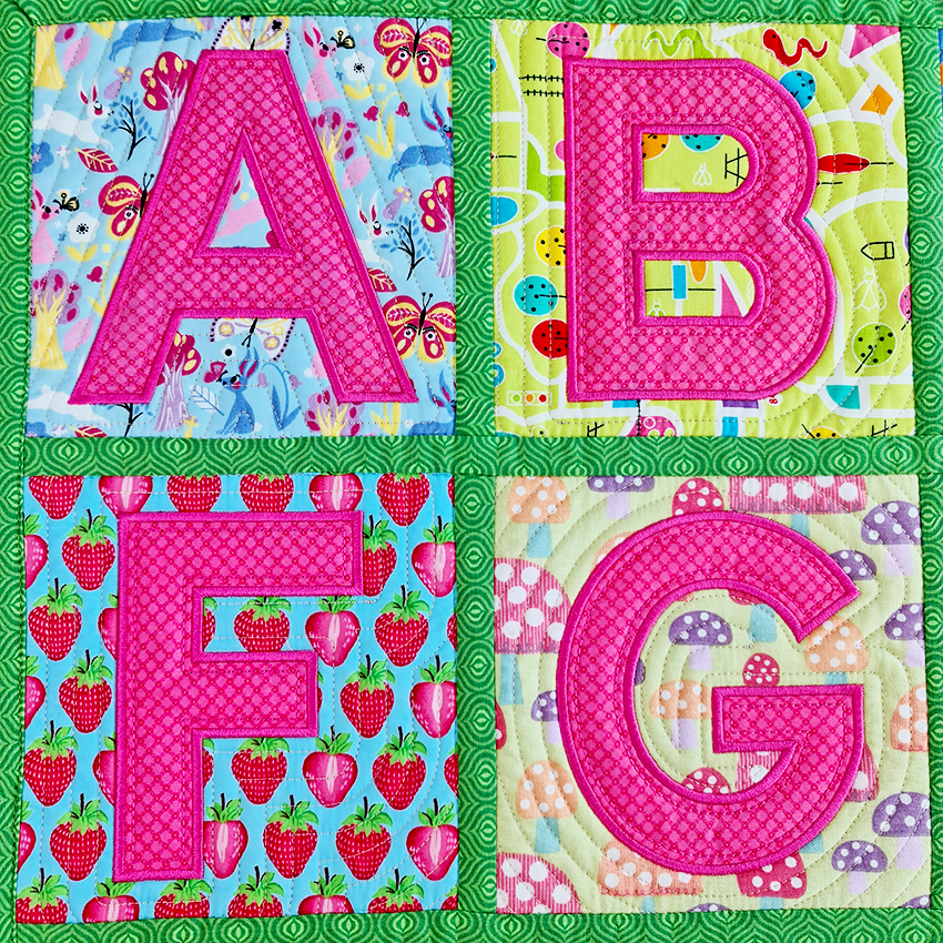 All-Round Alphabet Blocks & Quilt 4x4 5x5 6x6 7x7 8x8 - Sweet Pea Australia In the hoop machine embroidery designs. in the hoop project, in the hoop embroidery designs, craft in the hoop project, diy in the hoop project, diy craft in the hoop project, in the hoop embroidery patterns, design in the hoop patterns, embroidery designs for in the hoop embroidery projects, best in the hoop machine embroidery designs perfect for all hoops and embroidery machines