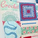 Crochet Tote Bag & Hook Wrap Set - Sweet Pea