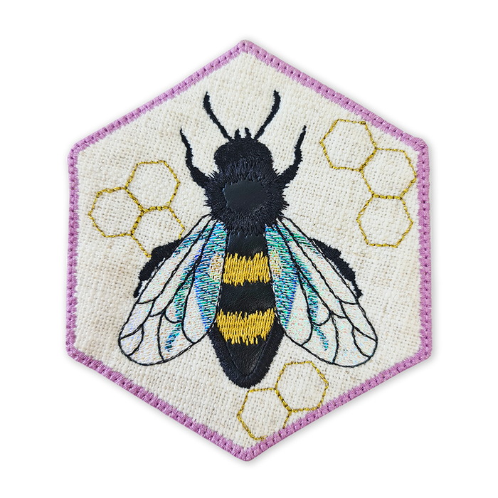 In The Hoop Embroidery - Honeybee Placemat and Coaster