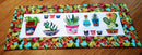 Succulent and Cacti Table Runner 5x7 6x10 8x12 - Sweet Pea