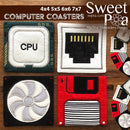 Computer Coasters 4x4 5x5 6x6 7x7 - Sweet Pea
