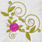 Dove & Flower Embroidery (Wreath, Borders & Corners) - Sweet Pea