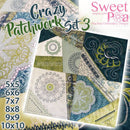 Crazy patchwork quilt blocks set 3 5x5 6x6 7x7 8x8 9x9 10x10 - Sweet Pea
